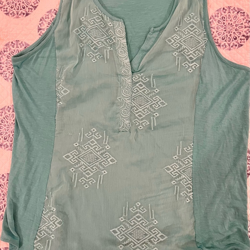 Mint green tank XL